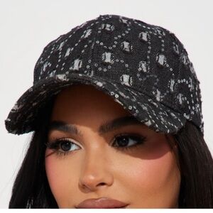 NWOT 🔥Fashion Nova Bejeweled Ball Cap